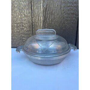 Guardian Service Ware Cast Aluminum Pot Dutch Oven Glass Dome Lid 2 Cup
